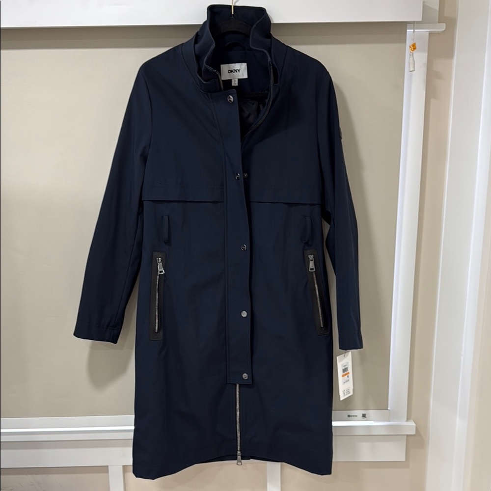 DKNY Women's Navy Coat